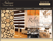 Tablet Screenshot of nuancedentalstudio.com